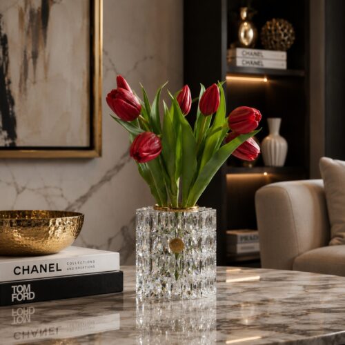 Vaso TIBò Scintille – L'Icona del Luxury Flower Decor in Cristallo