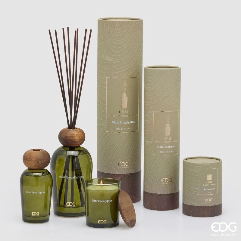 immagine edg enzo de gasperi edg enzo de gasperi profumatore bottiglia opal ml h cm mint eucalyptus ean