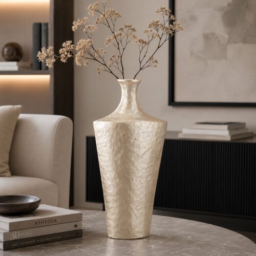 Aulica Vaso in Alluminio Color Sabbia