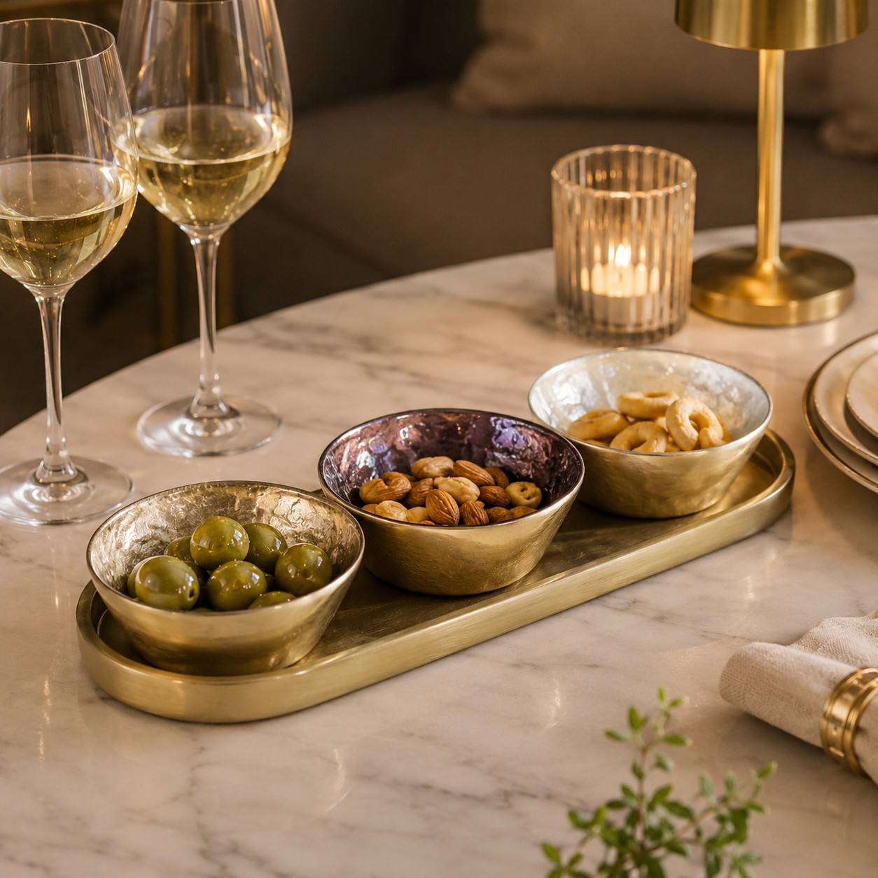Set Aperitivo Aulica elegante Oro