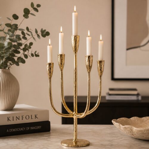 candeliere oro antico moderno