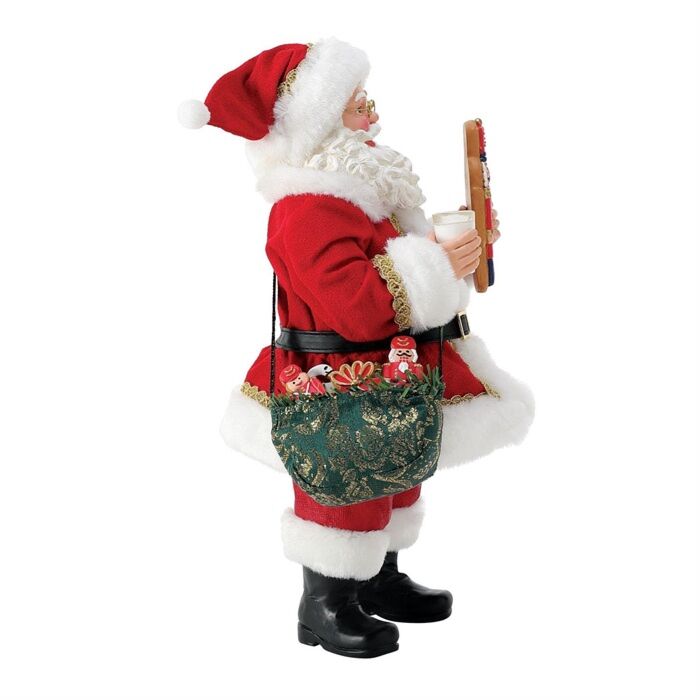 Department 56 - Babbo Natale con Schiaccianoci di Pan di Zenzero 28 cm - immagine 3