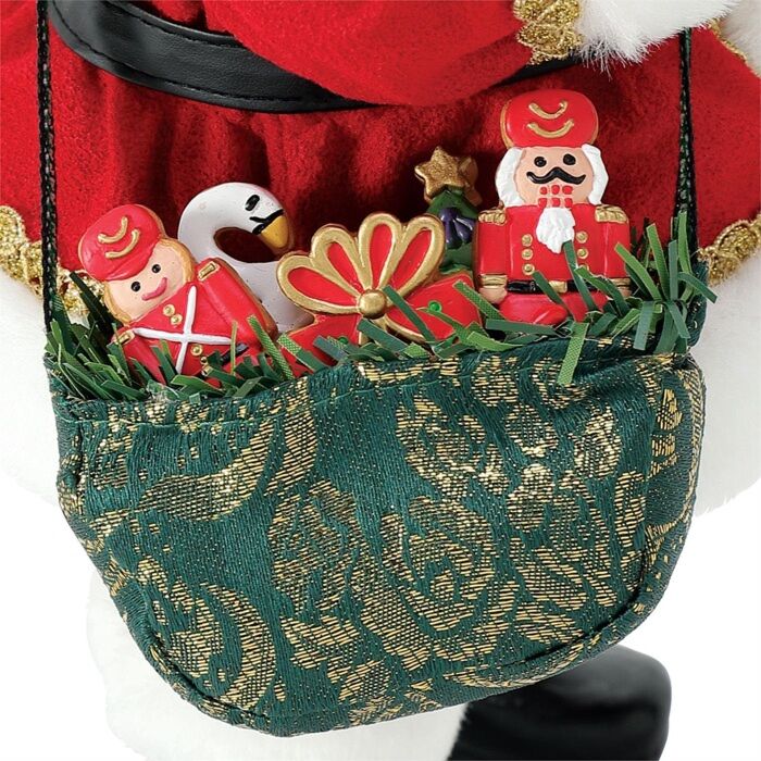 Department 56 - Babbo Natale con Schiaccianoci di Pan di Zenzero 28 cm - immagine 2