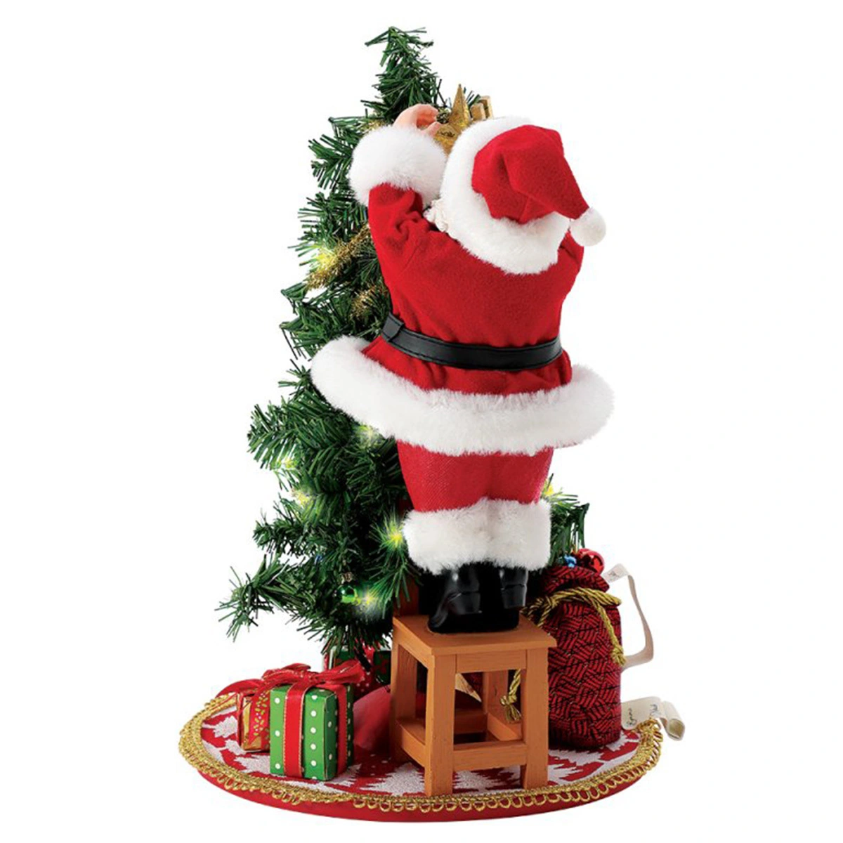 babbo natale addobba l albero di natale cm dept c eca