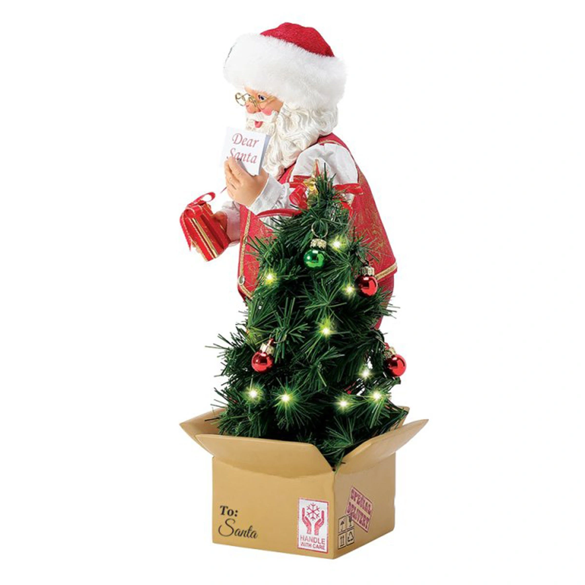 babbo natale con albero a comparsa cm dept b bec