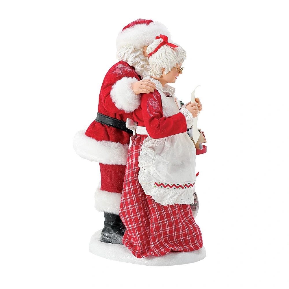 babbo natale e la signora claus aprono lettere cm dept b b